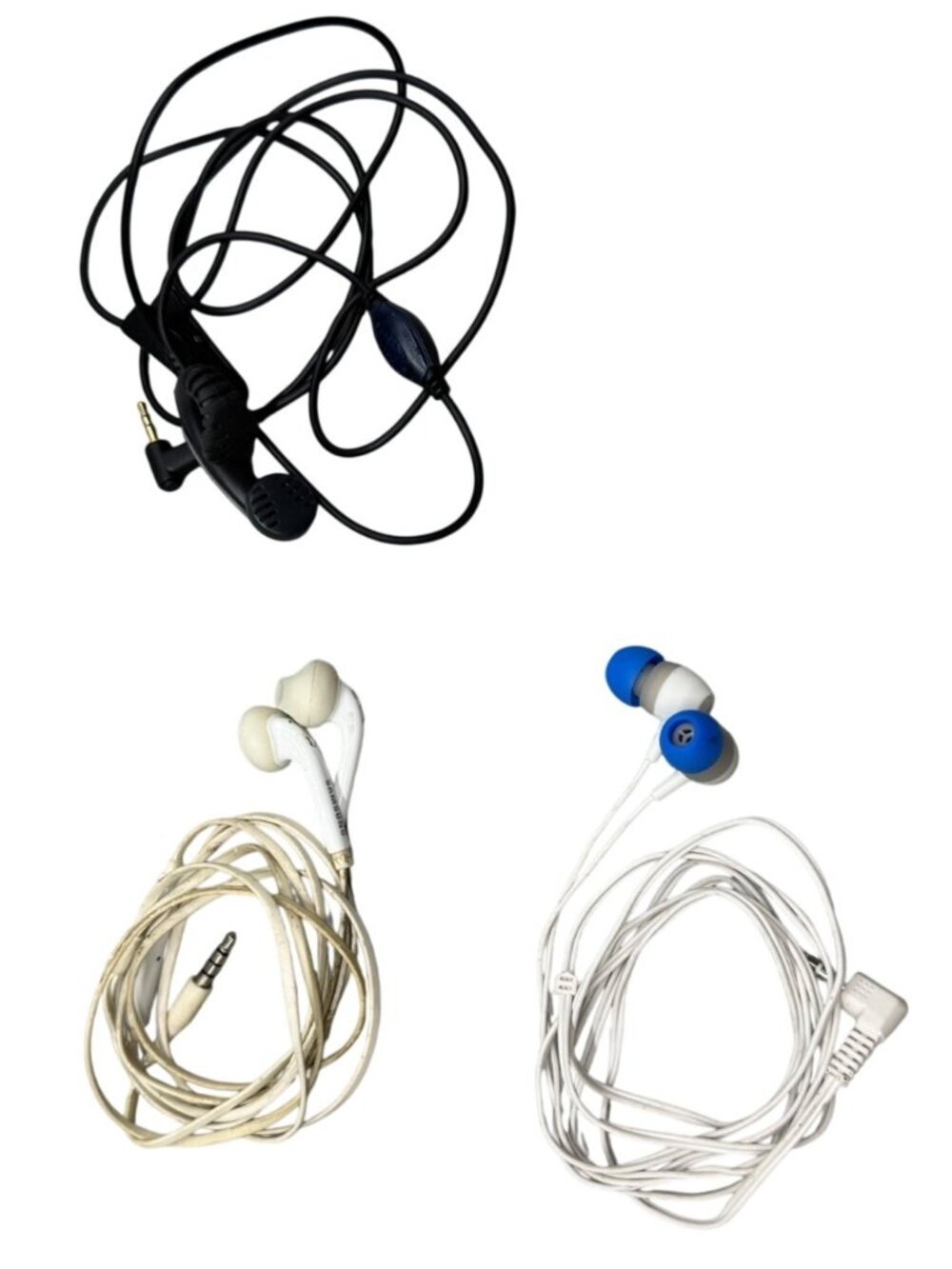 Mixed Wired Earbud Lot With 3.5mm Jack - Samsung & Others 3 Pairs READ